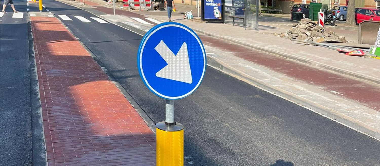 Project verkeersheuvels Surinamestraat Leiden